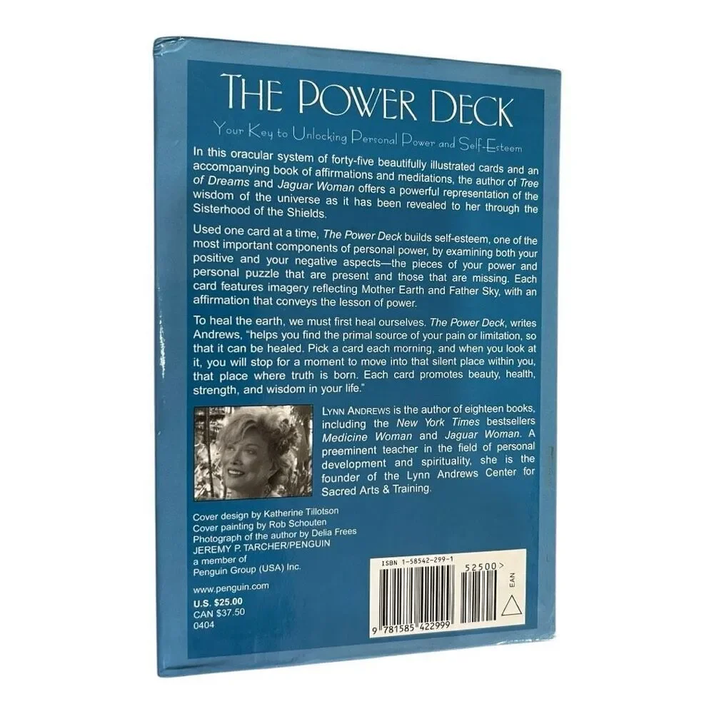 The Power Deck Book & 45 Illustrated Cards by Lynn V. Andrews Tarot
